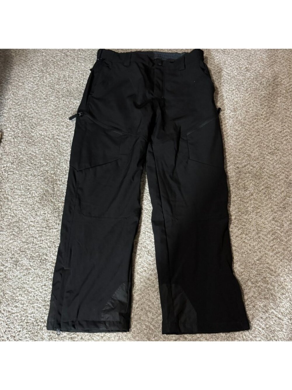 Gerry Snow-Tech Snow Pants Men XL Black Fleece Lined 4-Way Stretch Ski 1612516